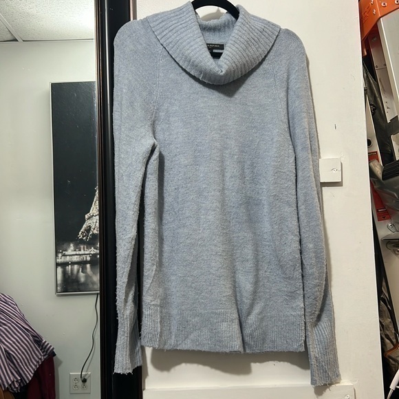 Banana Republic Sweaters - Banana republic long blue cowl, neck sweater size small